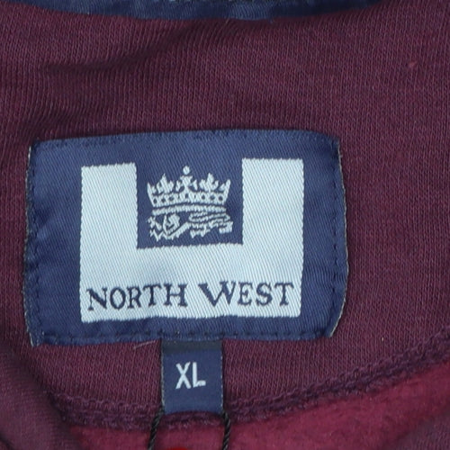 North West Men’s Burgundy XL Pullover Hoodie Drawstring Pocket
