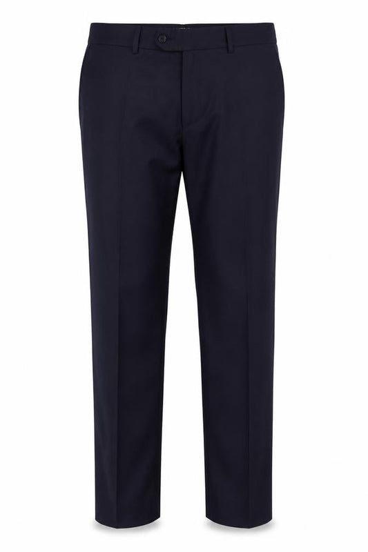 Alfred Brown Mens Blue 34R Wool Leonard Jay Dress Trousers