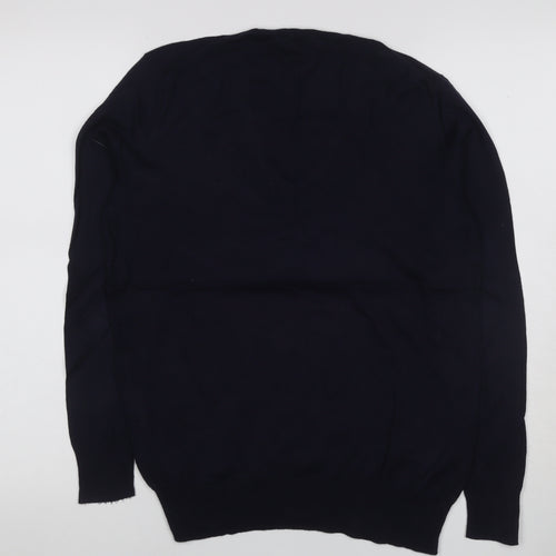 Polo Ralph Lauren Women’s Black XS V-Neck Cotton Knit Jumper