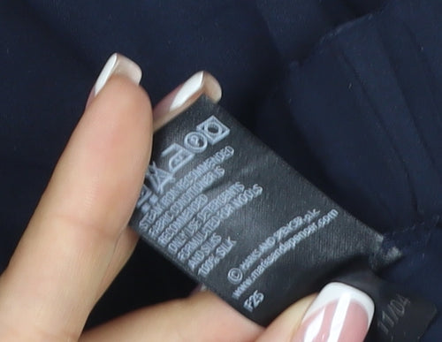 Marks and Spencer Women’s Navy UK 18 Short Wide-Leg Pull-On Trousers
