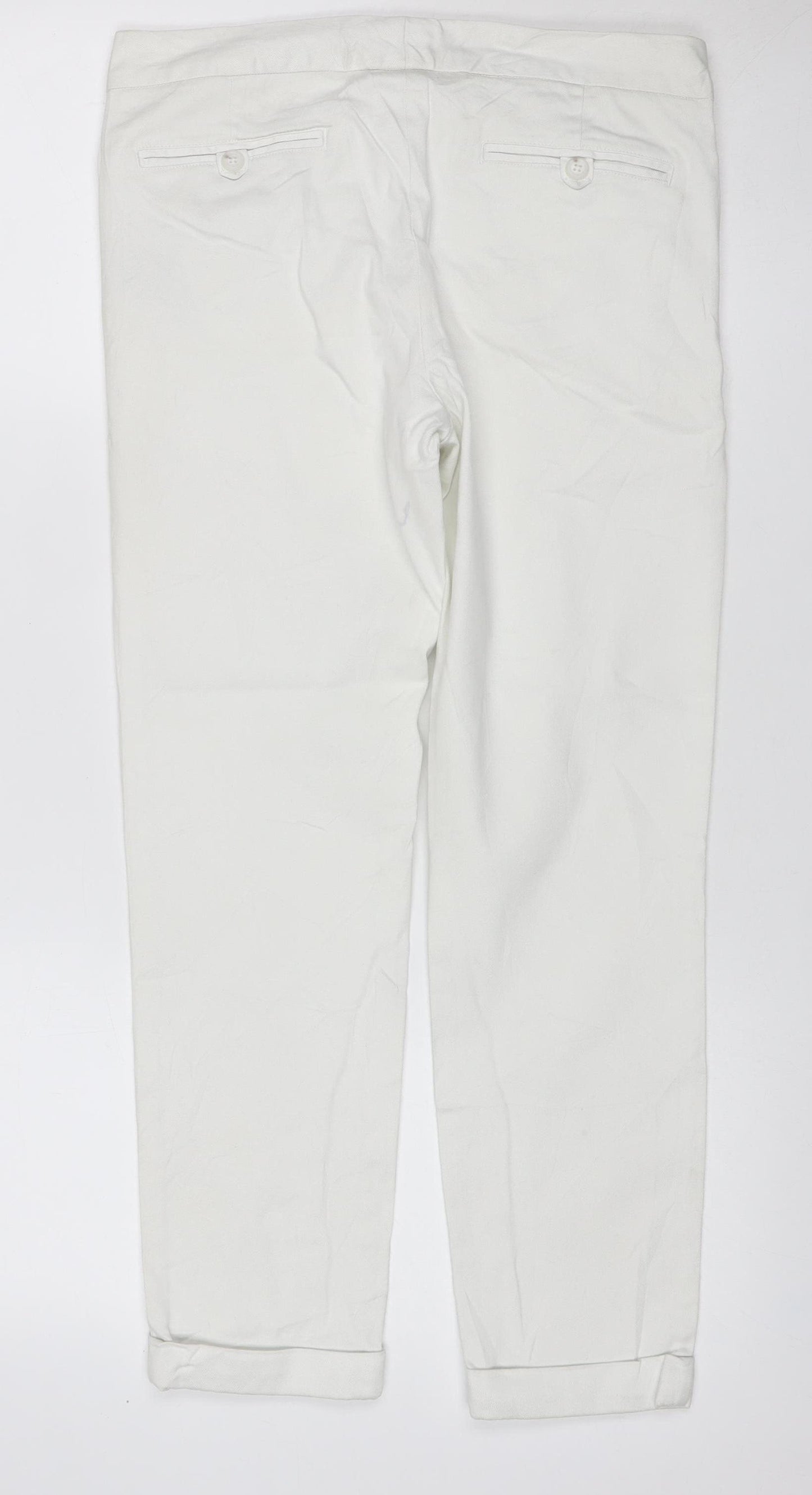 Ralph Lauren Sport Women’s White UK 6 Capri Straight Stretch Jeans
