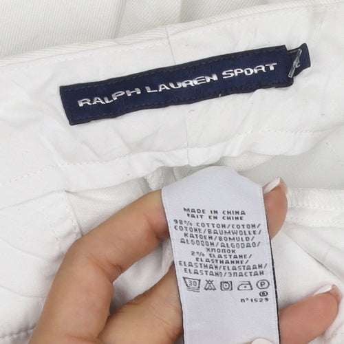Ralph Lauren Sport Women’s White UK 6 Capri Straight Stretch Jeans
