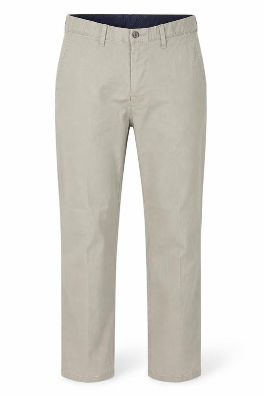 Marks & Spencer Men Beige 34/29 Regular Fit Stretch Chino Trousers