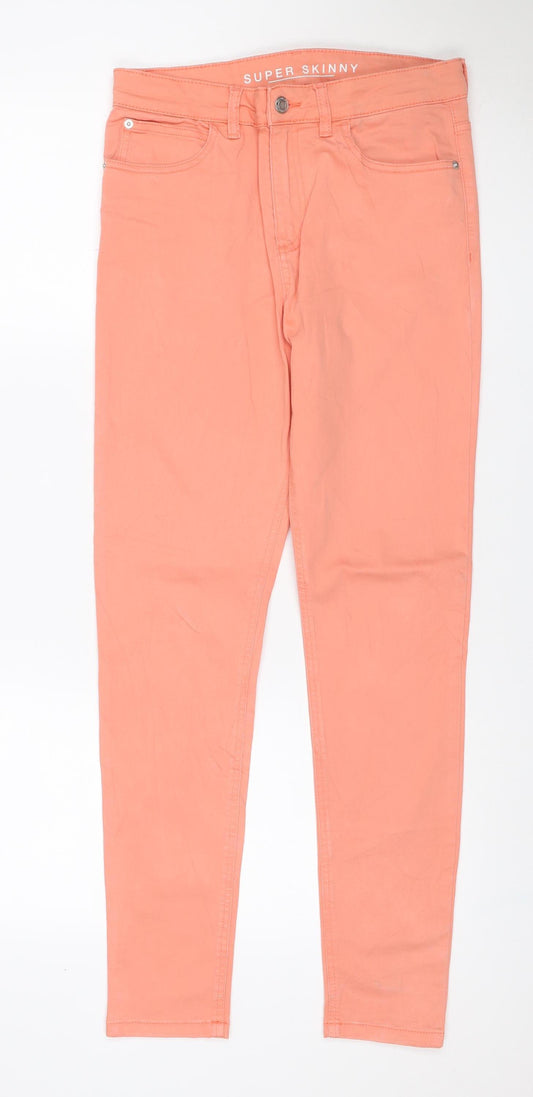Marks and Spencer Women Orange UK 10 Super Skinny Stretch Jeans