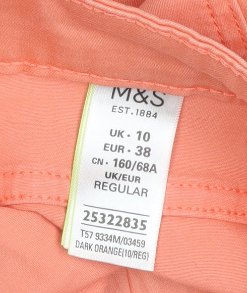Marks and Spencer Women Orange UK 10 Super Skinny Stretch Jeans