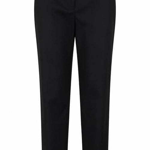 Zara Women Black UK 14 Straight Tailored Viscose Blend Dress Trousers