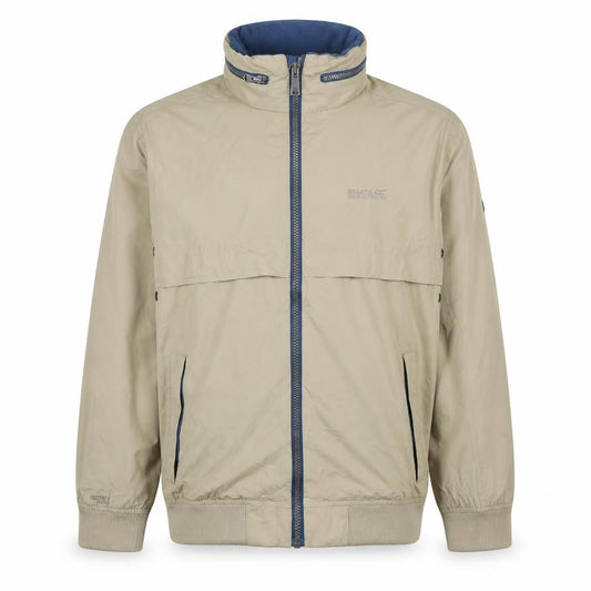 Regatta Men’s Beige L Isotex Hooded Windbreaker Jacket Full Zip