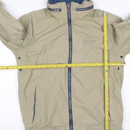 Regatta Men’s Beige L Isotex Hooded Windbreaker Jacket Full Zip
