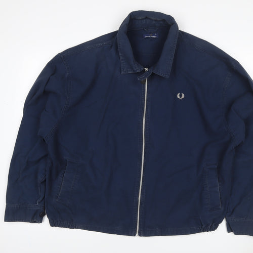 Fred Perry Men’s Blue XL Cotton Full Zip Classic Jacket