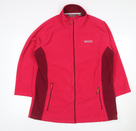 Regatta Women’s Pink Fleece Jacket UK 20 Full Zip Outdoor