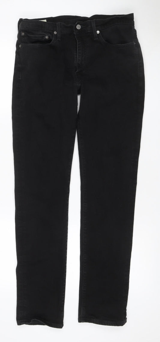 Levi's 501 Premium Men’s Black Straight Jeans W34 L34 Button Fly