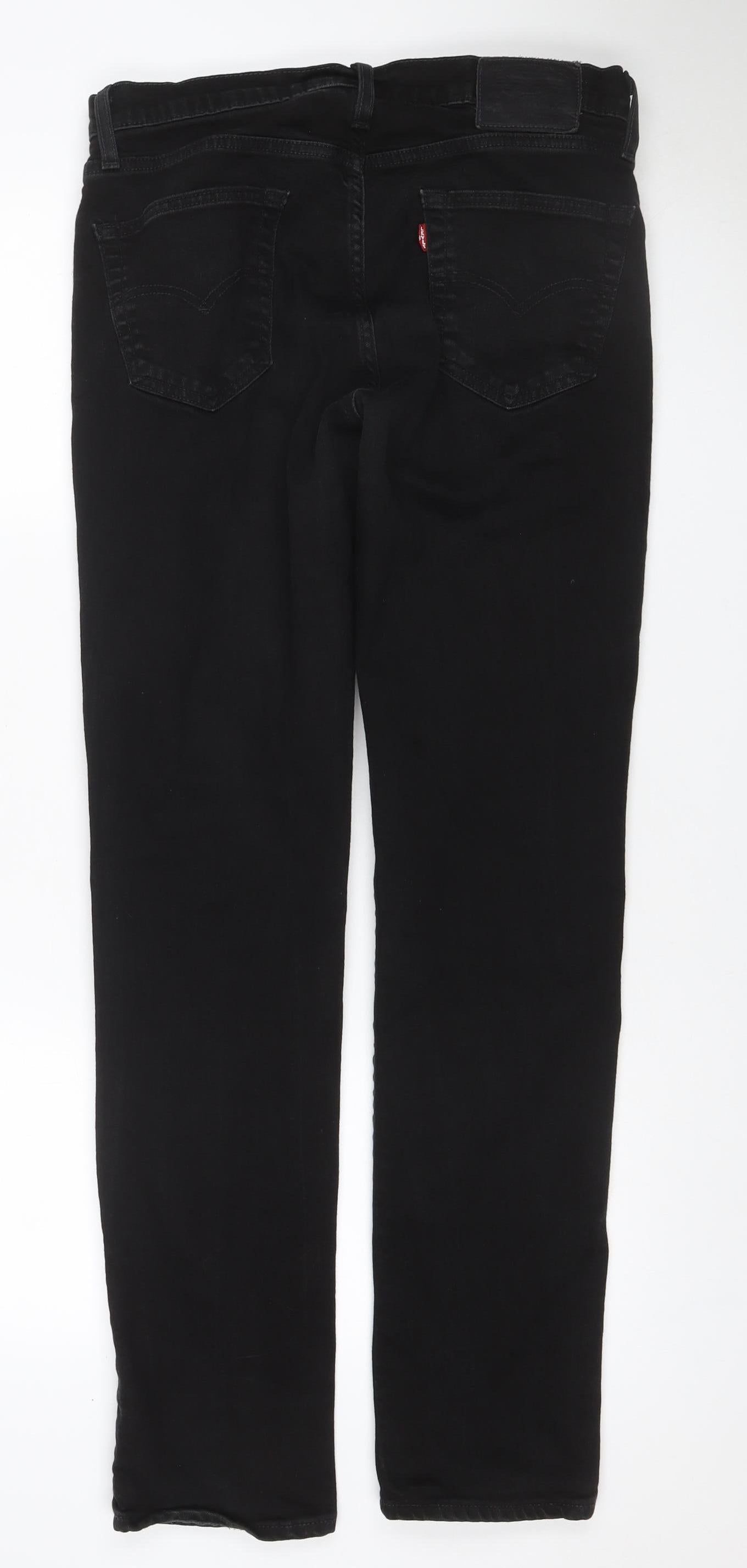Levi's 501 Premium Men’s Black Straight Jeans W34 L34 Button Fly