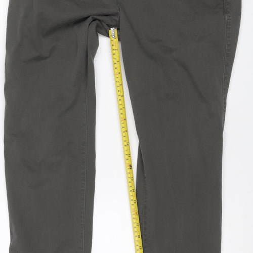 Gap Men’s Grey Chino Trousers 34x32 Straight Leg Cotton Stretch