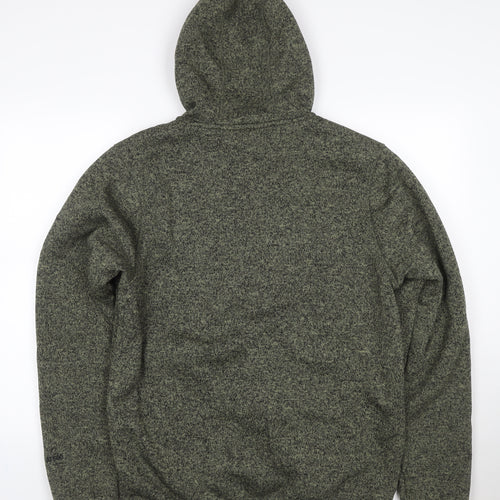 Trespass Men’s Green L Hooded Fleece Lined Full Zip Jacket