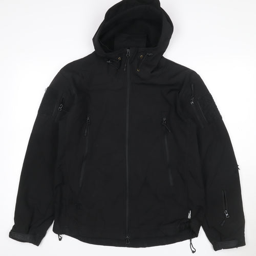Kombat Tactical Men’s Black M Patriot Softshell Military Hooded Jacket