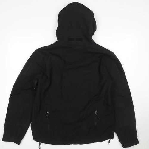 Kombat Tactical Men’s Black M Patriot Softshell Military Hooded Jacket