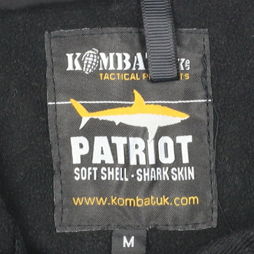 Kombat Tactical Men’s Black M Patriot Softshell Military Hooded Jacket