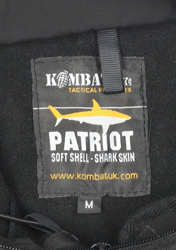 Kombat Tactical Men’s Black M Patriot Softshell Military Hooded Jacket