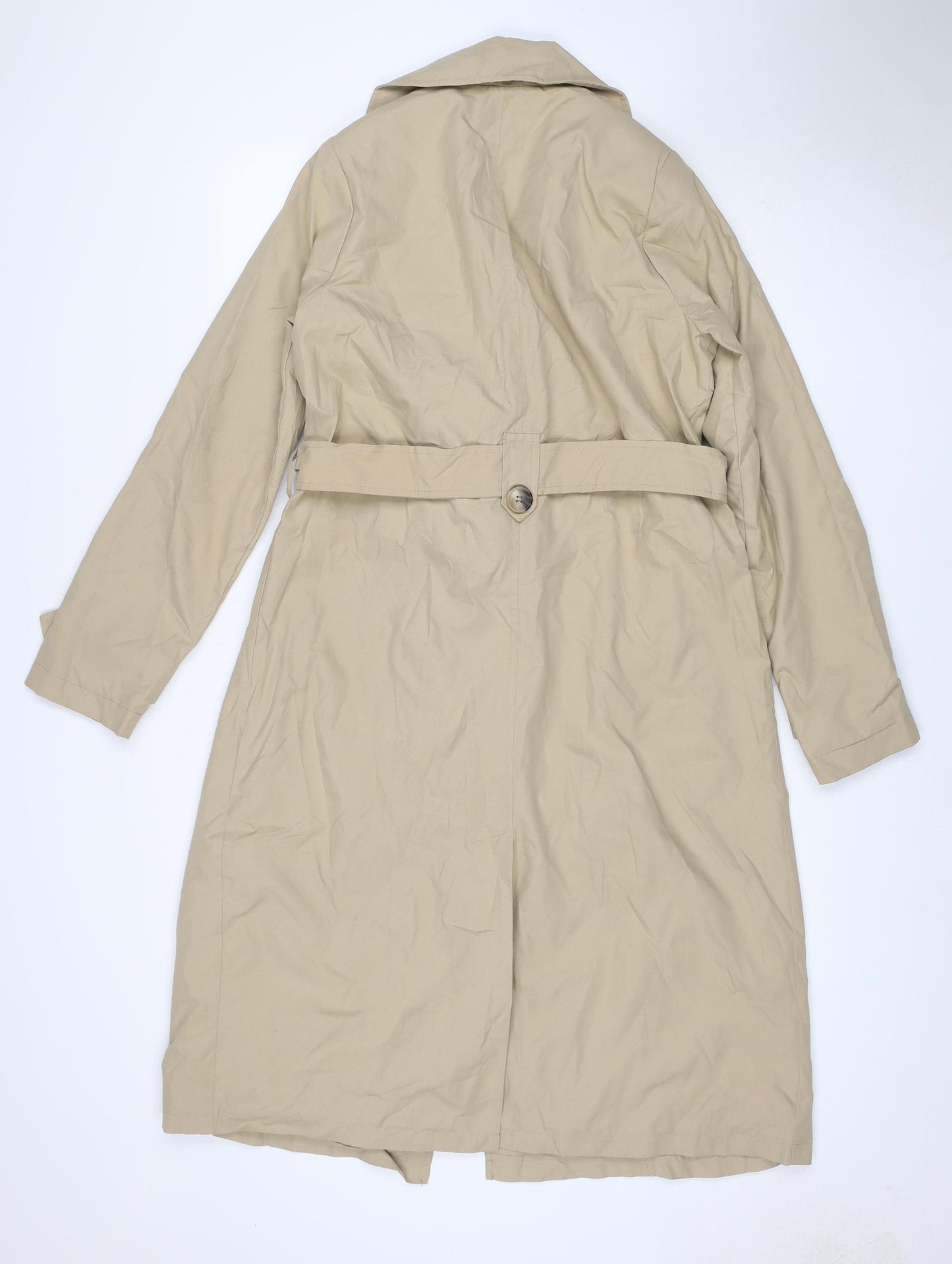LCW Vision Women’s Beige UK 6 Long Belted Trench Coat