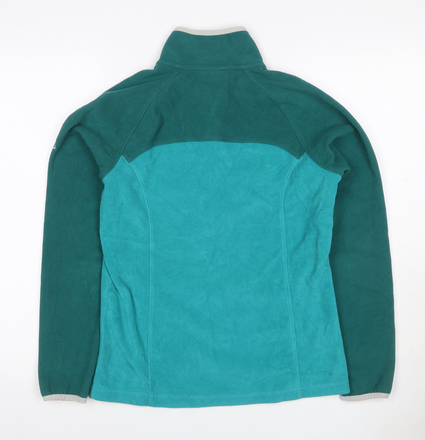 Craghoppers Womens Green Colourblock Fleece 1/2 Zip Sweatshirt UK 10
