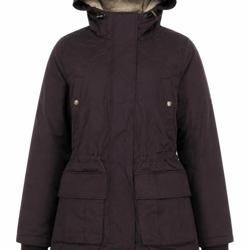 FatFace Women Brown UK 8 Hooded Parka Sherpa Lined Cotton Blend