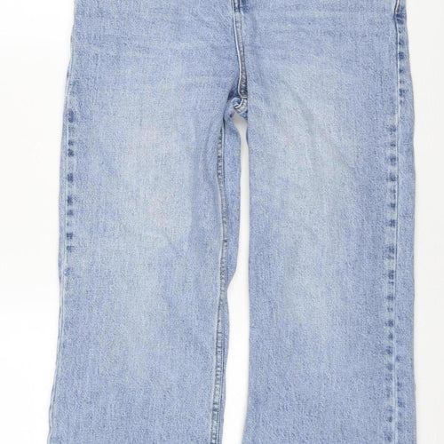 ASOS Design Women’s Blue Straight Jeans W30 L32 High Rise Stretch