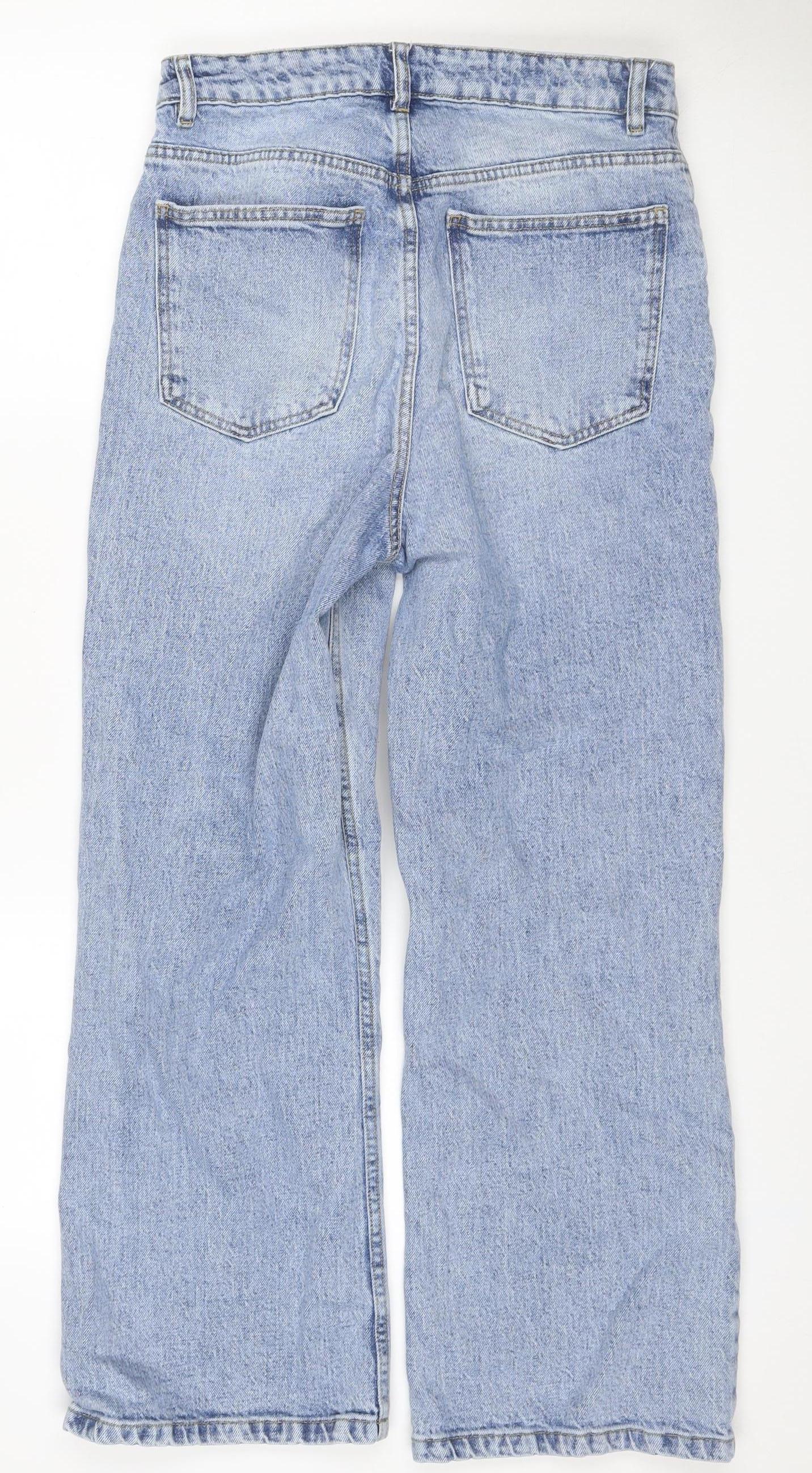 ASOS Design Women’s Blue Straight Jeans W30 L32 High Rise Stretch