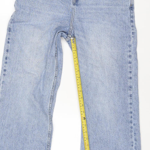 ASOS Design Women’s Blue Straight Jeans W30 L32 High Rise Stretch