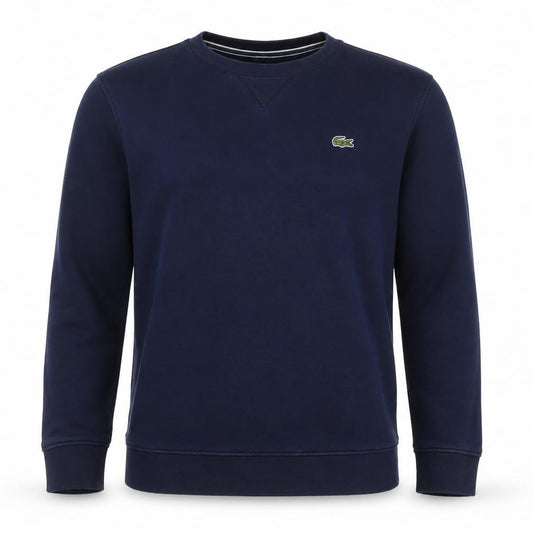 Lacoste Sport Women's Blue UK 12 Crew Neck Logo Pullover Sweatshirt