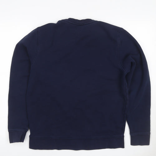 Lacoste Sport Women's Blue UK 12 Crew Neck Logo Pullover Sweatshirt