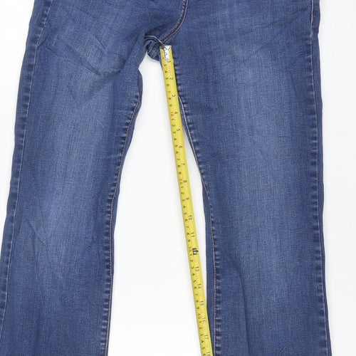 Next Women’s Blue UK 12R Enhancer Bootcut Denim Jeans