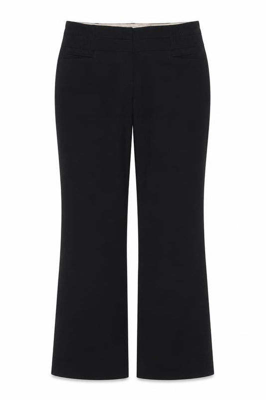 New Look Women’s Black Size 12 Wide-Leg Tailored Dress Trousers