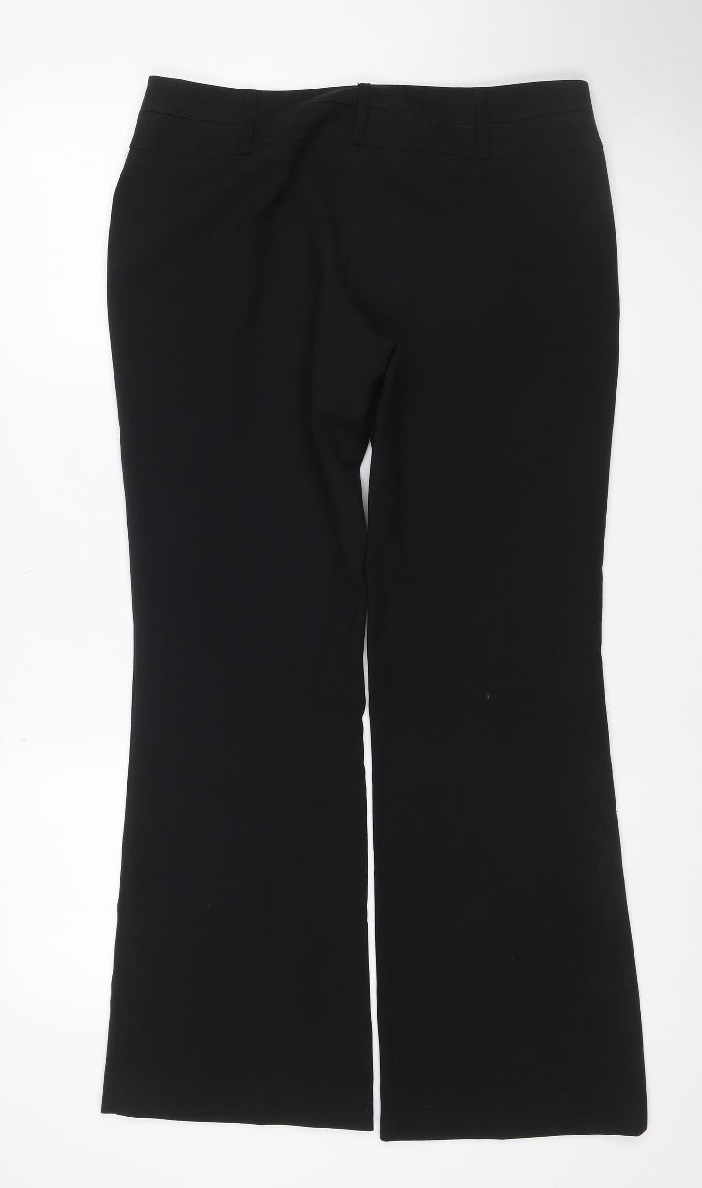 New Look Women’s Black Size 12 Wide-Leg Tailored Dress Trousers