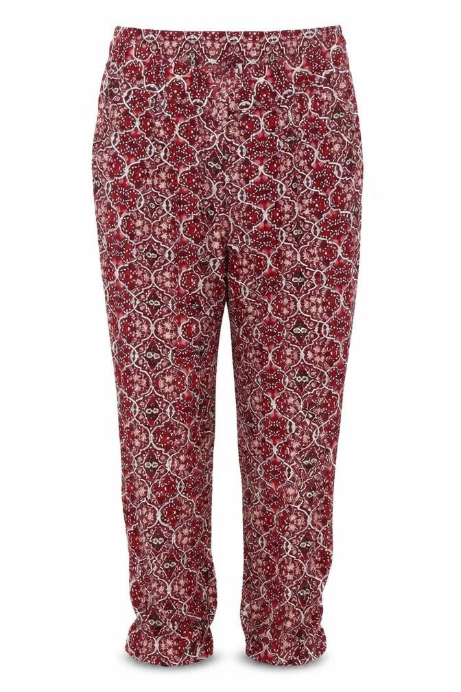 Marks and Spencer Womens Red UK 12 Viscose Harem Trousers