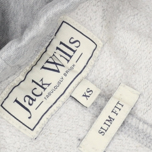Jack Wills Men’s Grey XS Slim Fit Fleece Joggers Drawstring Pockets