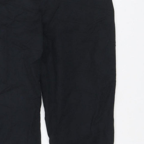 F&F Women’s Black UK 10 Wide-Leg Trousers Smart Zip Pockets
