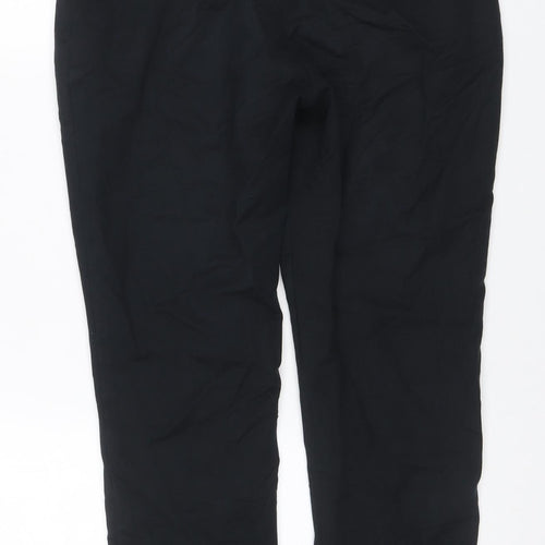 F&F Women’s Black UK 10 Wide-Leg Trousers Smart Zip Pockets
