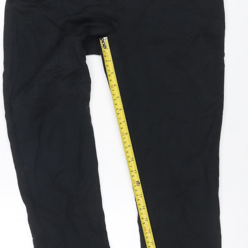 F&F Women’s Black UK 10 Wide-Leg Trousers Smart Zip Pockets