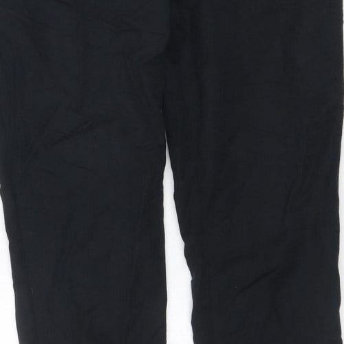 F&F Women’s Black UK 10 Wide-Leg Trousers Smart Zip Pockets