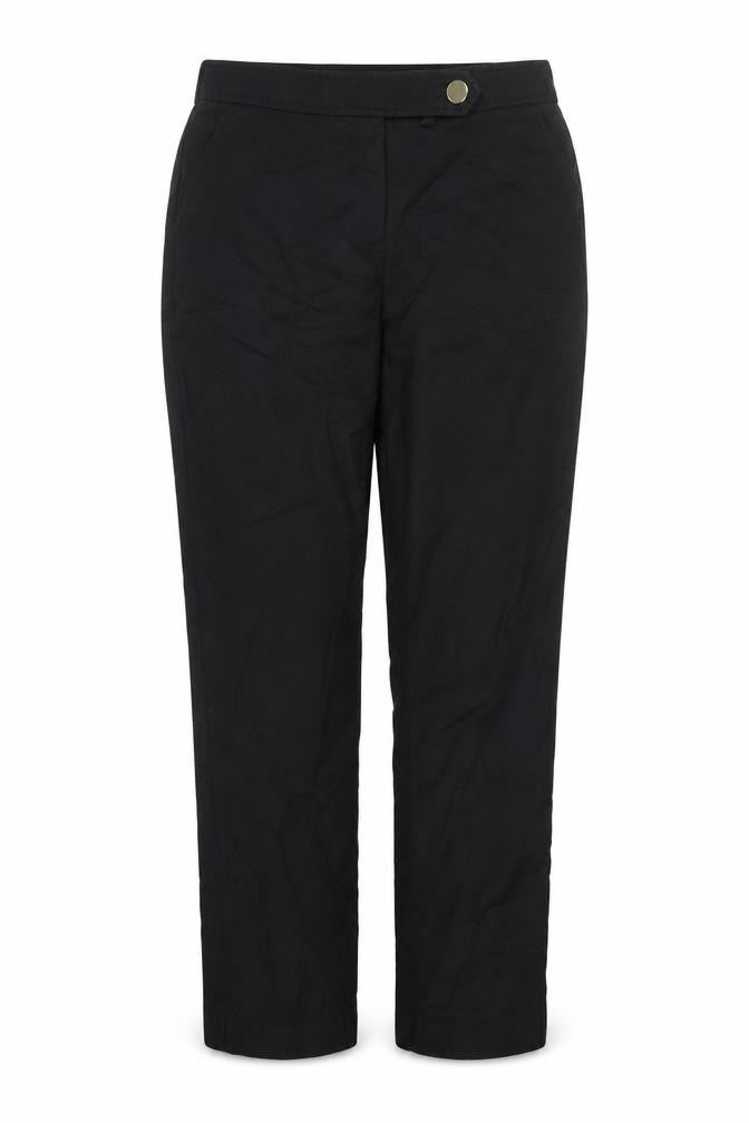 F&F Women’s Black UK 10 Wide-Leg Trousers Smart Zip Pockets