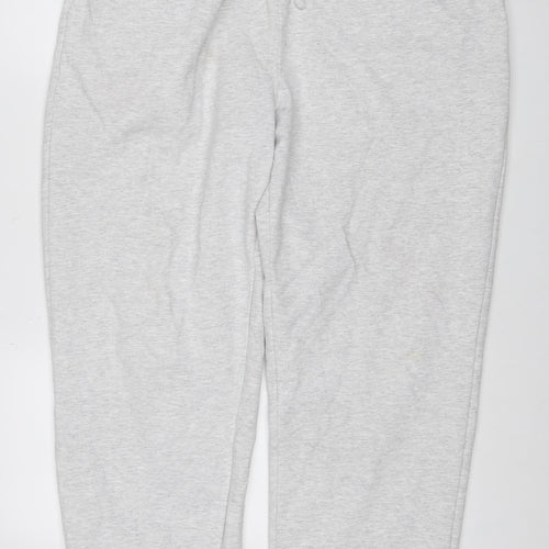 Topshop Women’s Grey UK 16 Jogger Sweatpants Drawstring Cotton Blend