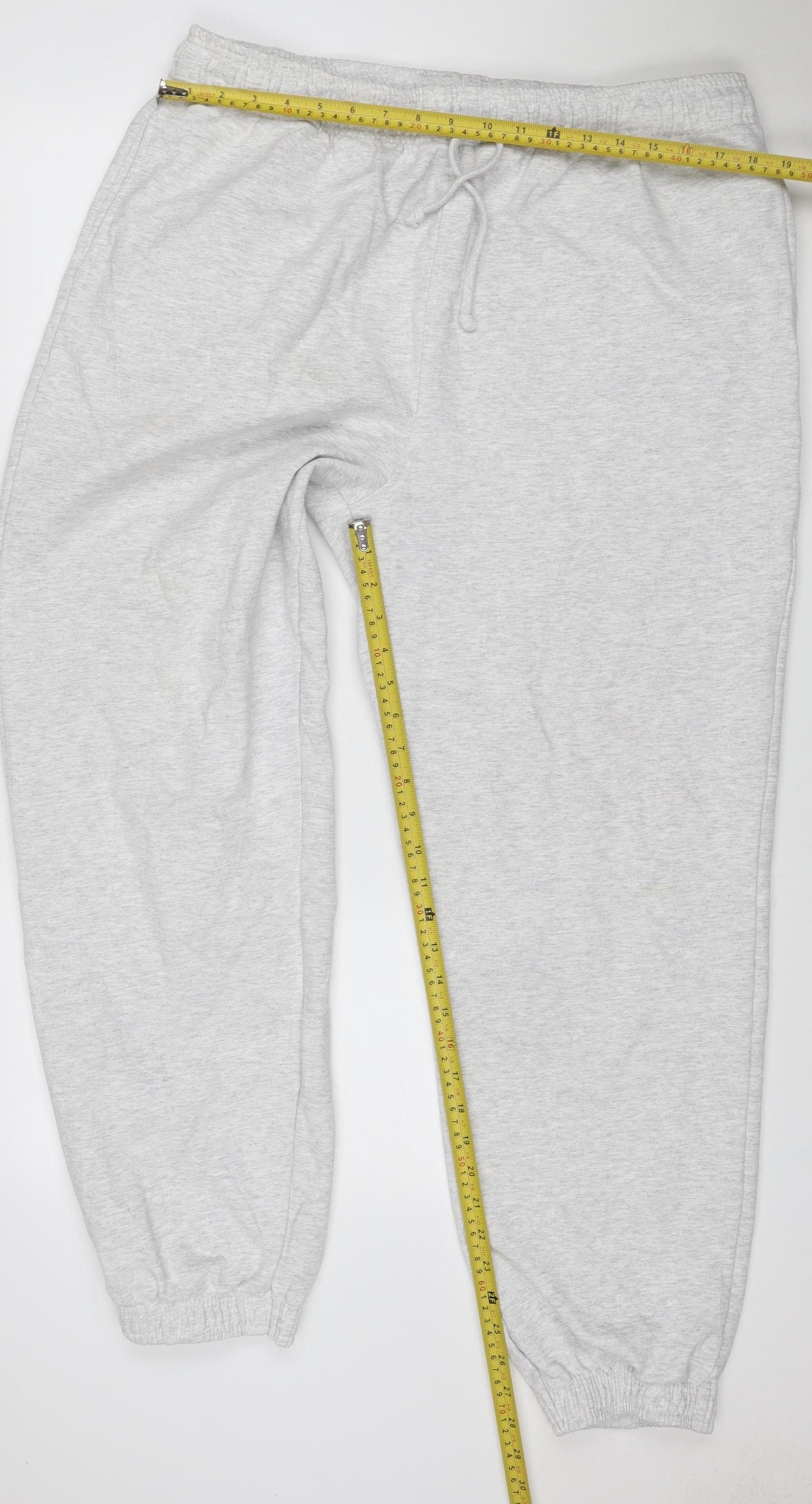 Topshop Women’s Grey UK 16 Jogger Sweatpants Drawstring Cotton Blend