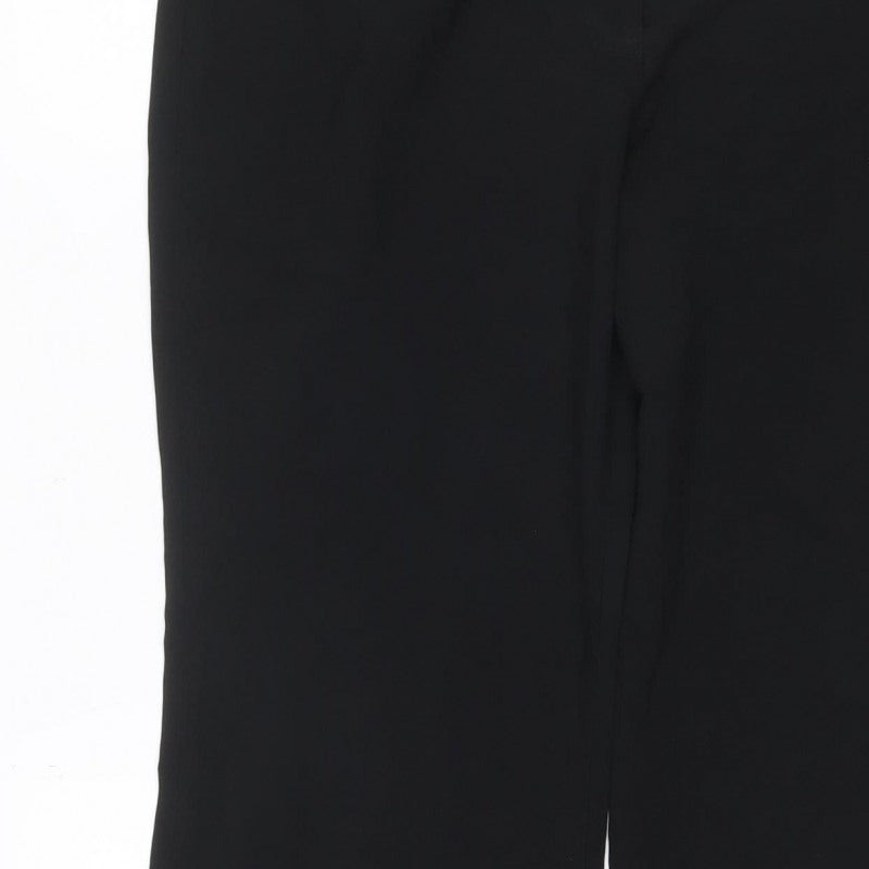 George Women’s Black Size 16 Regular Straight Leg Smart Trousers