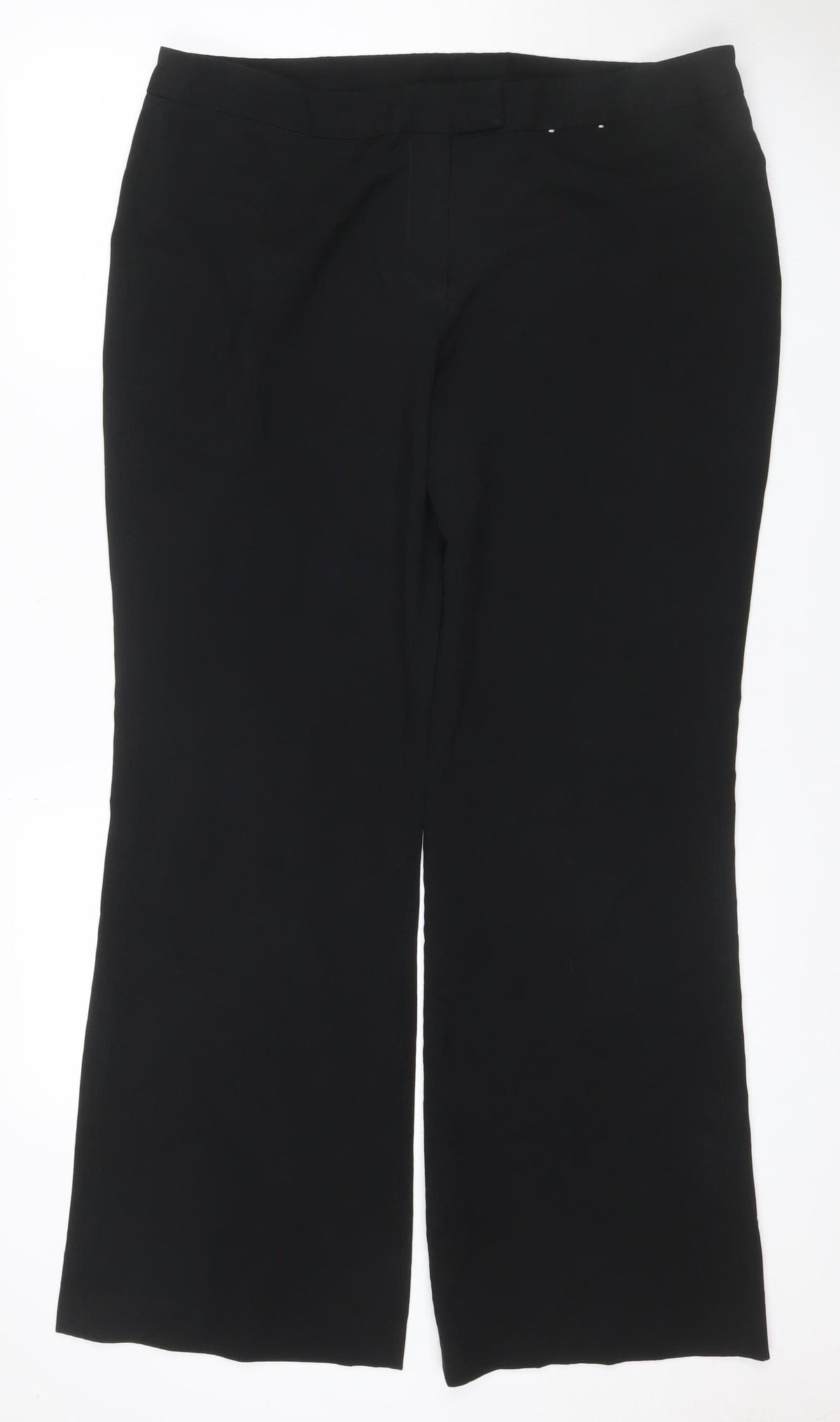 George Women’s Black Size 16 Regular Straight Leg Smart Trousers