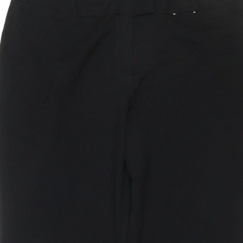 George Women’s Black Size 16 Regular Straight Leg Smart Trousers