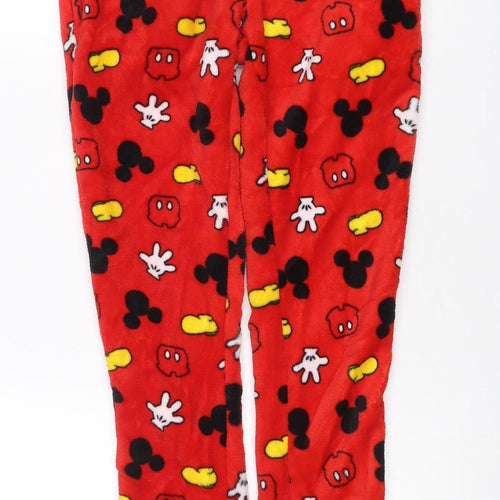 Disney Women’s Red Mickey & Friends Fleece Lounge Trousers Size M