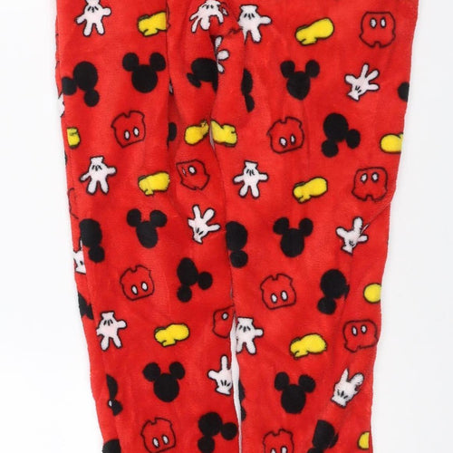 Disney Women’s Red Mickey & Friends Fleece Lounge Trousers Size M