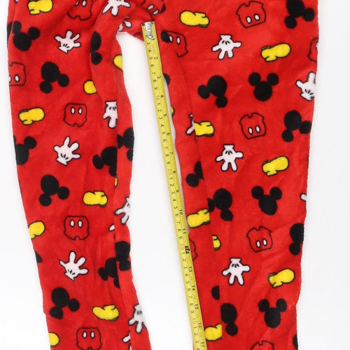 Disney Women’s Red Mickey & Friends Fleece Lounge Trousers Size M