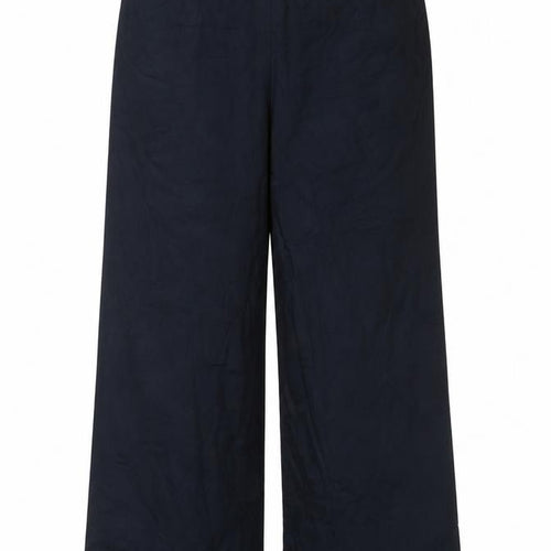 Marks and Spencer Women Black Size 16 Wide-Leg Stretch Trousers