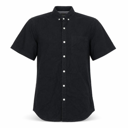 River Island Men’s Black S Slim Fit Short Sleeve Button-Down Shirt